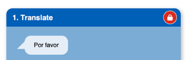 A card title with the Card Lock padlock icon to its right